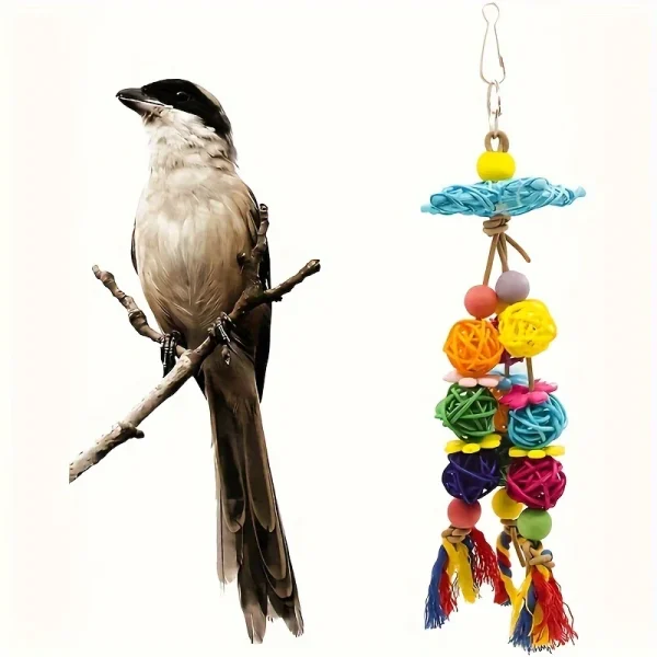 Durable Rattan Parrot Chew Toy