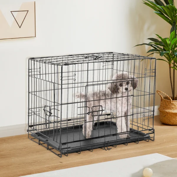 Double Door Folding   Dog Cage